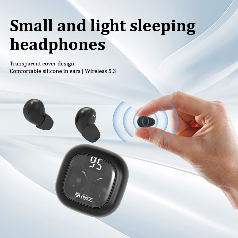 TWS Mini 5.3 wireless Bt headset small earbuds sleep work sports invisible headphones HD HIFI bass sound quality earphones