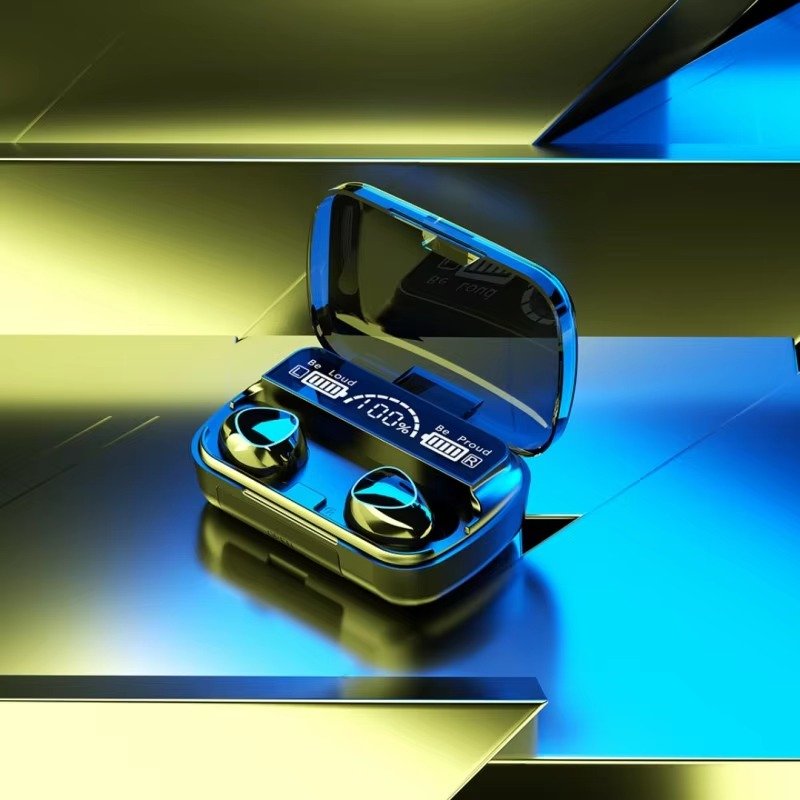 ANC Noise Cancelling True Wireless Earphones Headphones Blue Tooth Waterproof In-Ear Gaming Auriculares LED JL Sports Handsfree