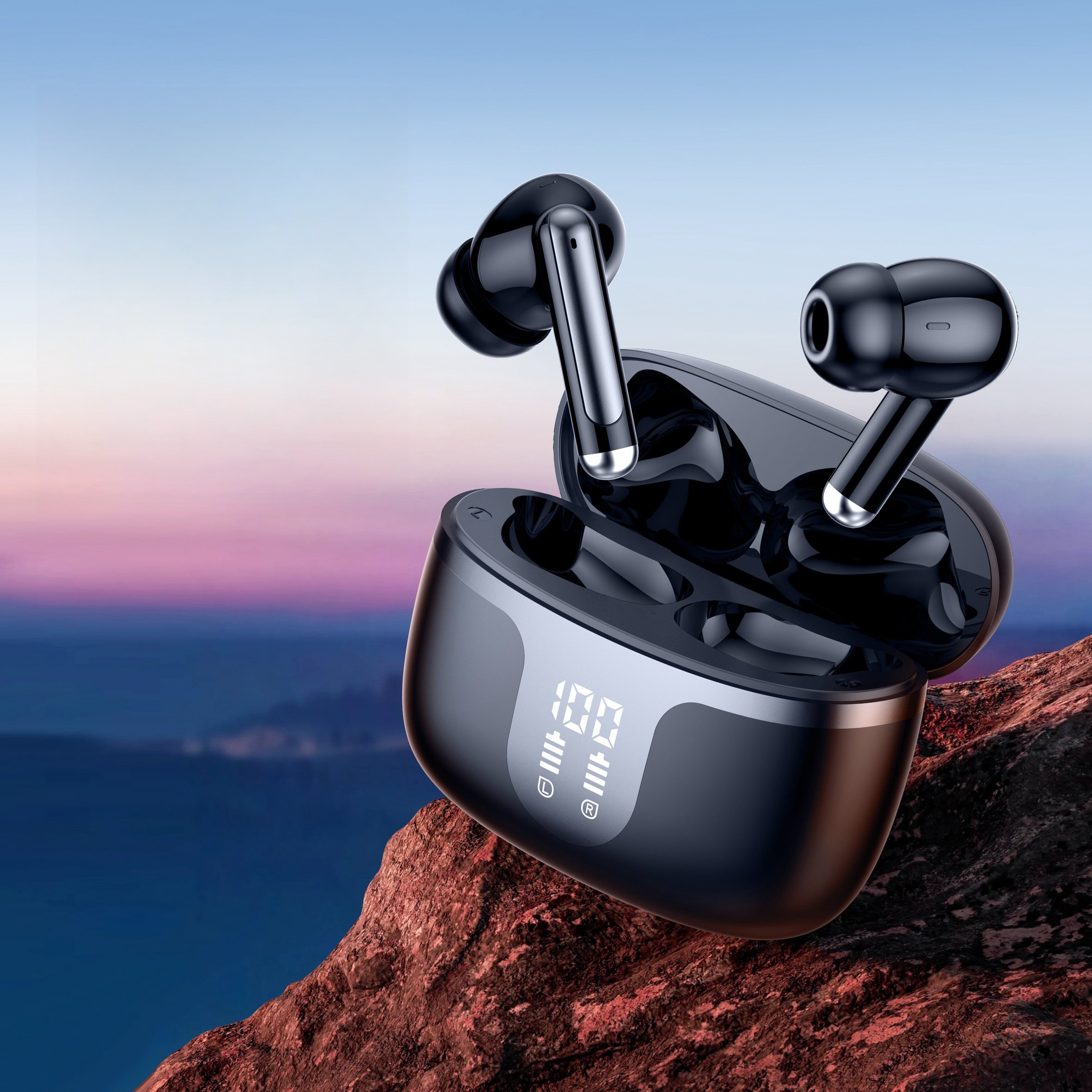 HD HIFI ANC ENC Noise Cancelling Tws Earphones & Headphones Waterproof Sports Gaming In-Ear Headphones TWS Earphones Headphones