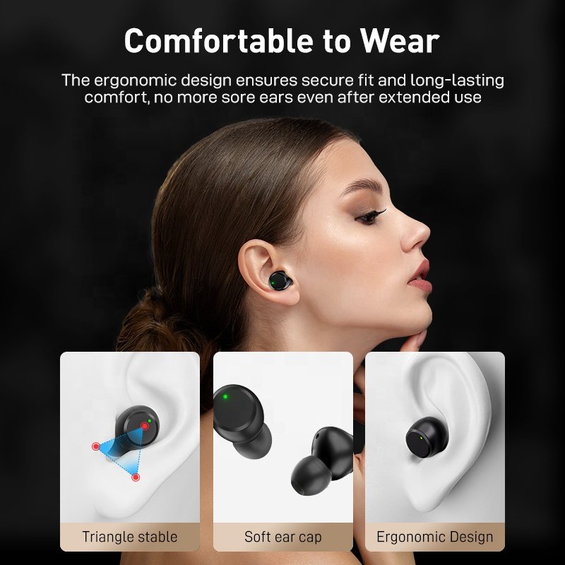 SANSUI W62 TWS Earbuds Wireless Headphone 5.4 Earphone Noise Cancelling Gaming Headset Hi-Fi Sound Music In-ear earphone