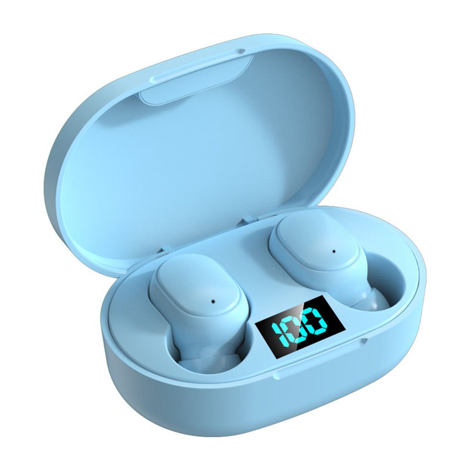 Tws Bluetooth 5.0 E6s Earphone Wireless Earbuds Noise Cancelling Led Display Handsfree Earbuds