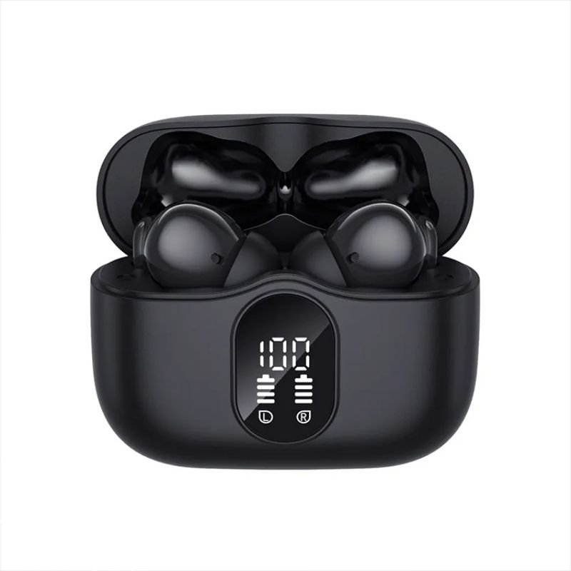 A90 Wireless Earbuds BT 5.3 ANC+ENC TWS Long Playtime HiFi Headphone Noise Canceling Sports Headset Digital LED Display Earphone