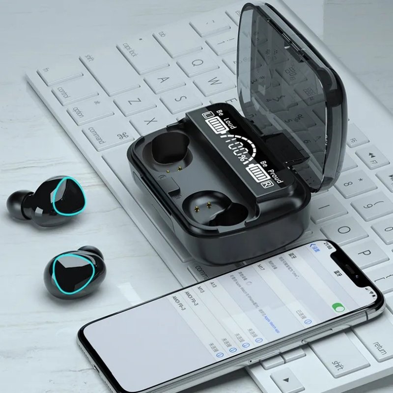 Factory wholesale lowest price Original M10 Earphones BT 5.3 Damix M10 TWS Earphone 9D Stereo Wireless Earbuds with Power Bank