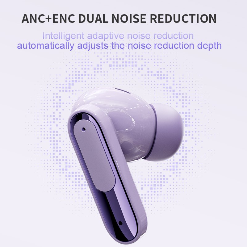 Live Beam 3 Colorful True Wireless LED Smart Touch Screen Headphones HiFi ANC Dual Noise Cancelling TWS Waterproof Earphones