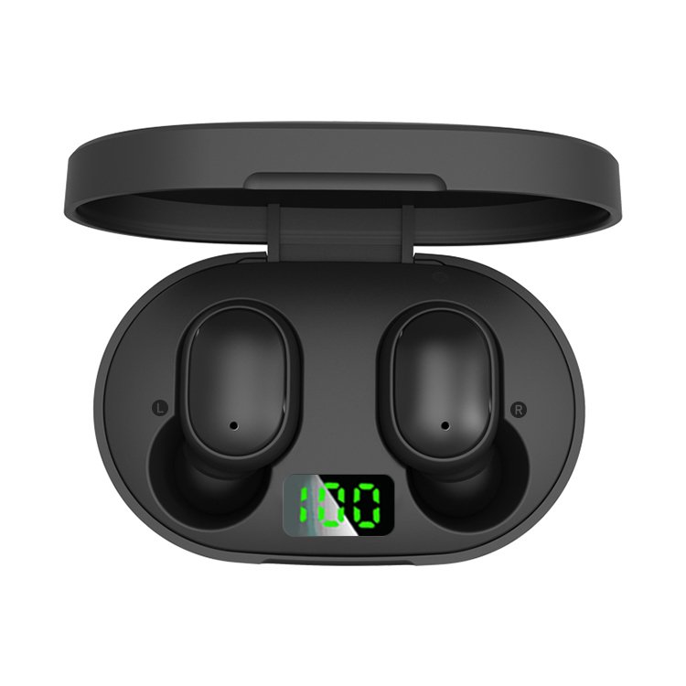 Colorful Wireless In-ear Earbuds Digital Display Bluerooth True Noise Cancelling Earphones