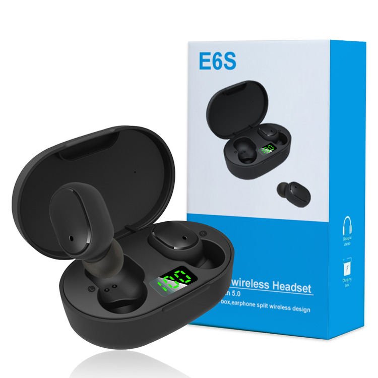 Colorful Wireless In-ear Earbuds Digital Display Bluerooth True Noise Cancelling Earphones