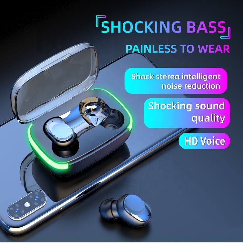 Y60 Tws Mini Fone Bt 5.1 Noise Cancelling Earbuds AI Voice Assistant Colorful Breathing Lamp Gaming Wireless Earphones