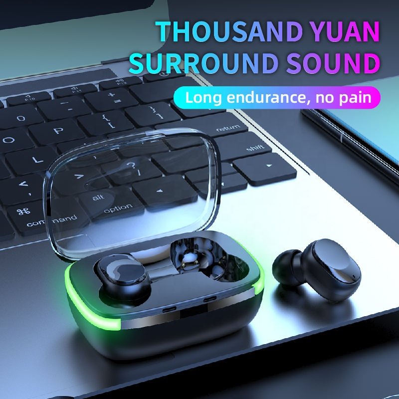 Y60 Tws Mini Fone Bt 5.1 Noise Cancelling Earbuds AI Voice Assistant Colorful Breathing Lamp Gaming Wireless Earphones