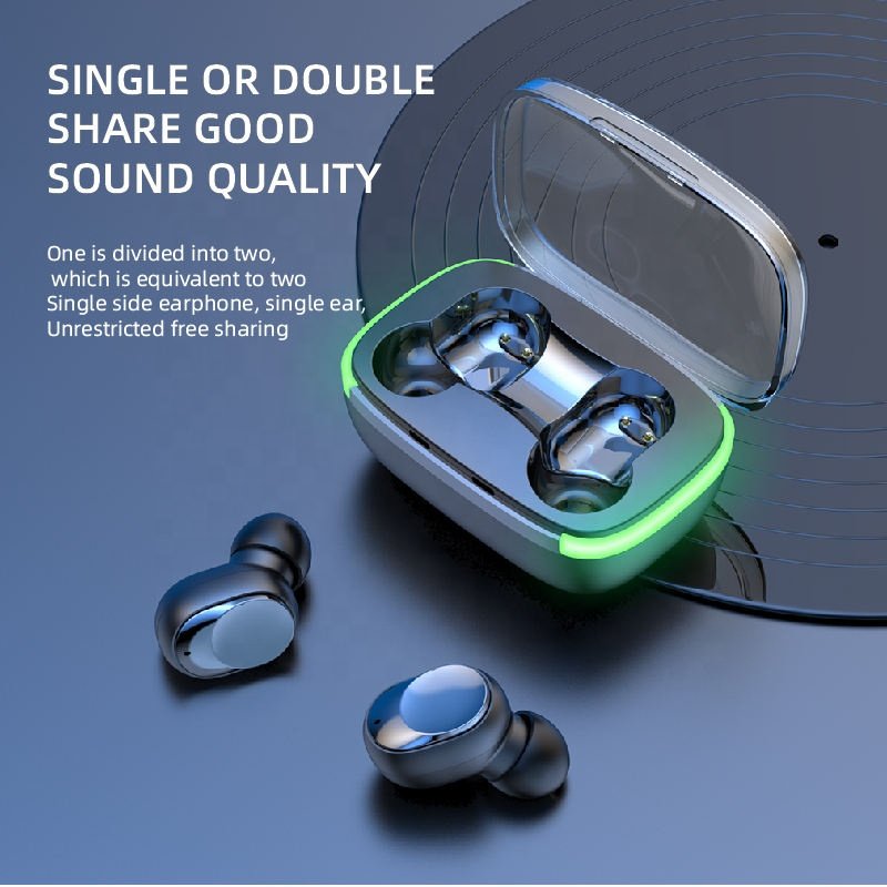 Y60 Tws Mini Fone Bt 5.1 Noise Cancelling Earbuds AI Voice Assistant Colorful Breathing Lamp Gaming Wireless Earphones