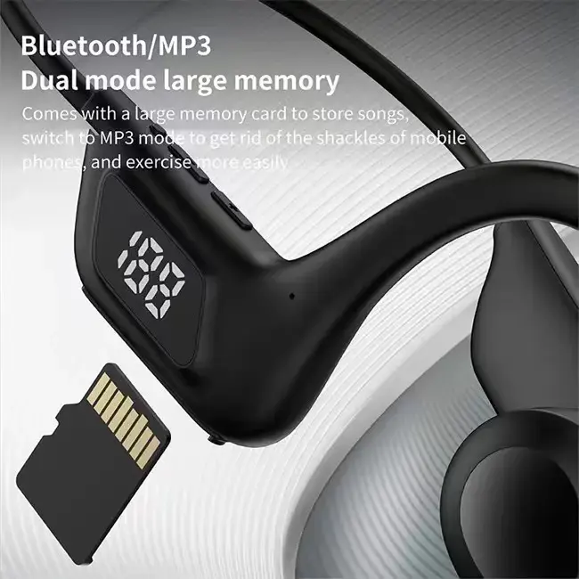 BL13 Foldable Neckband Wireless Earbuds BT Bone Conduction Headphones Non-Noise Cancelling vg06 twsEarphones Headphones