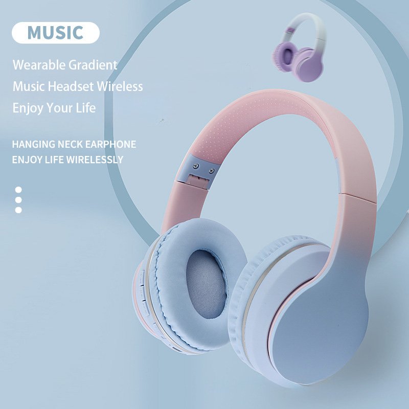 Foldable Comfortable Protein Earpads Over-Ear Wireless ANC Headphone Deep Bass Mic Active Noise Cancelling TWS Earphones Travel