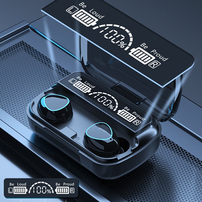 2024 Factory Supply M10 Wireless TWS Earphone Headphone for Mobile Phone Laptop Bluetooth 5.1 Noise Cancelling Earbuds Earphone