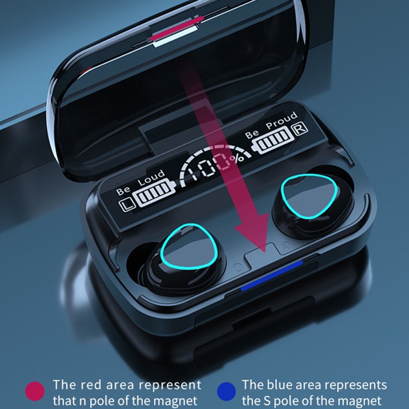 2024 Factory Supply M10 Wireless TWS Earphone Headphone for Mobile Phone Laptop Bluetooth 5.1 Noise Cancelling Earbuds Earphone