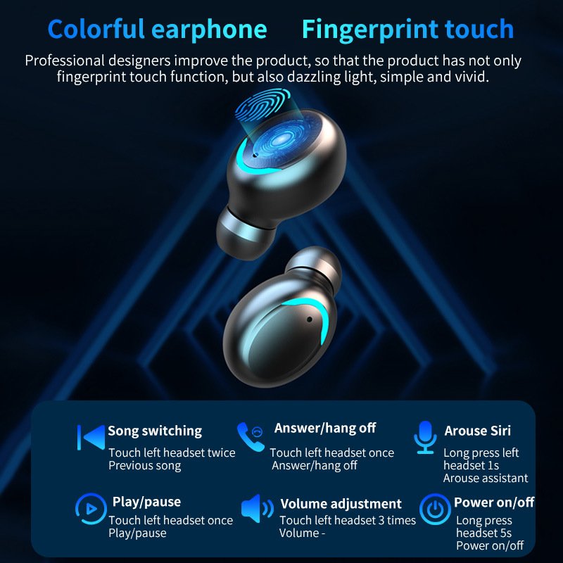 F9-5C Fone De Ouvido Touch Control earbuds low latency wireless headphone tws f9 5c headset noise cancelling earphone