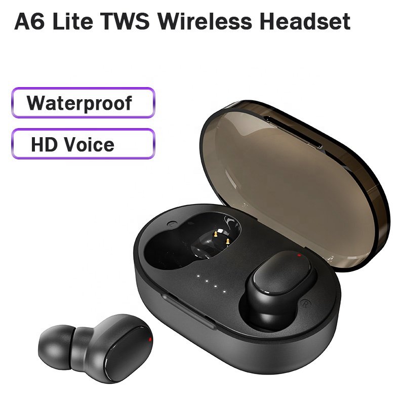 Original Tws A6s Wireless Headsets Earphones Stereo Headphones Sport Noise Cancelling Mini a6s earbudsf m10 m19