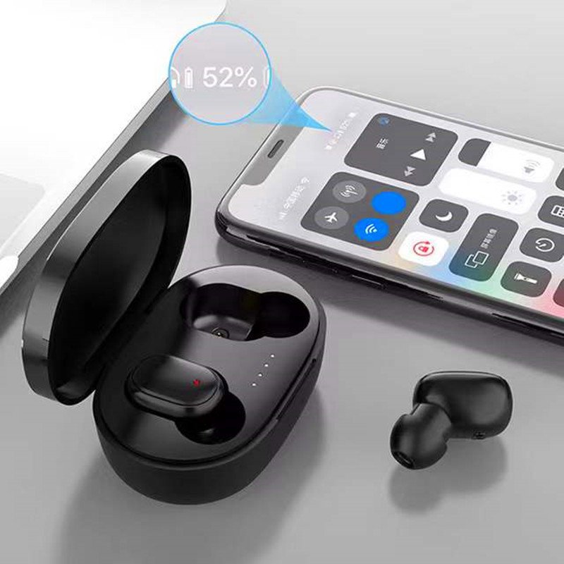 A6s TWS Wireless Headsets Earphones Stereo Headphones Sport Noise Cancelling Mini Earbuds for All Smart Phone