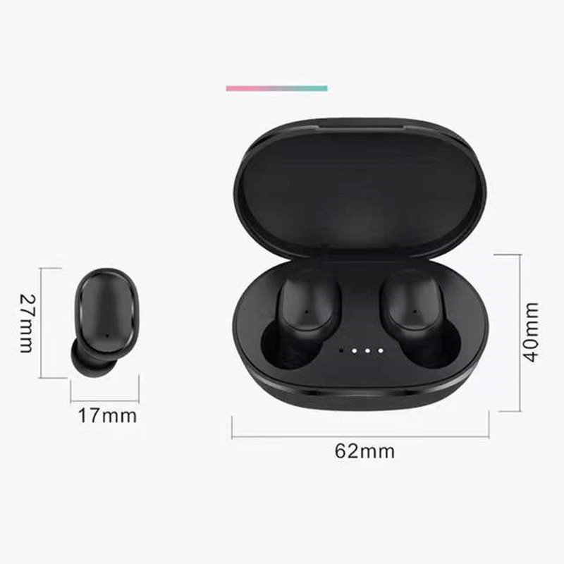 A6s TWS Wireless Headsets Earphones Stereo Headphones Sport Noise Cancelling Mini Earbuds for All Smart Phone