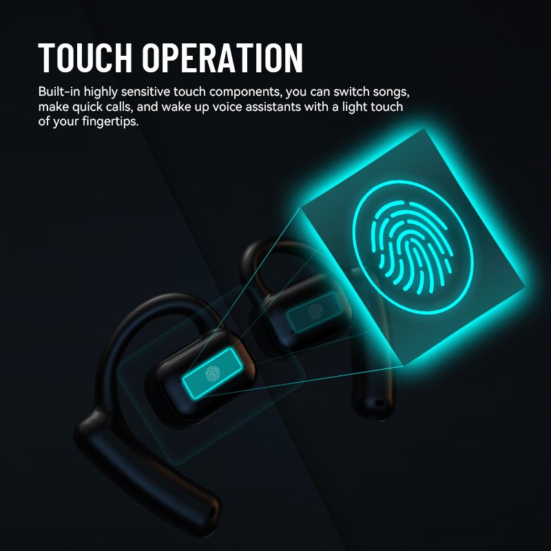 Non-Noise Cancelling TWS earphones Bluetooth Earphones with Qualcomm Chip Comfortable wearing Wireless Stereo Sound