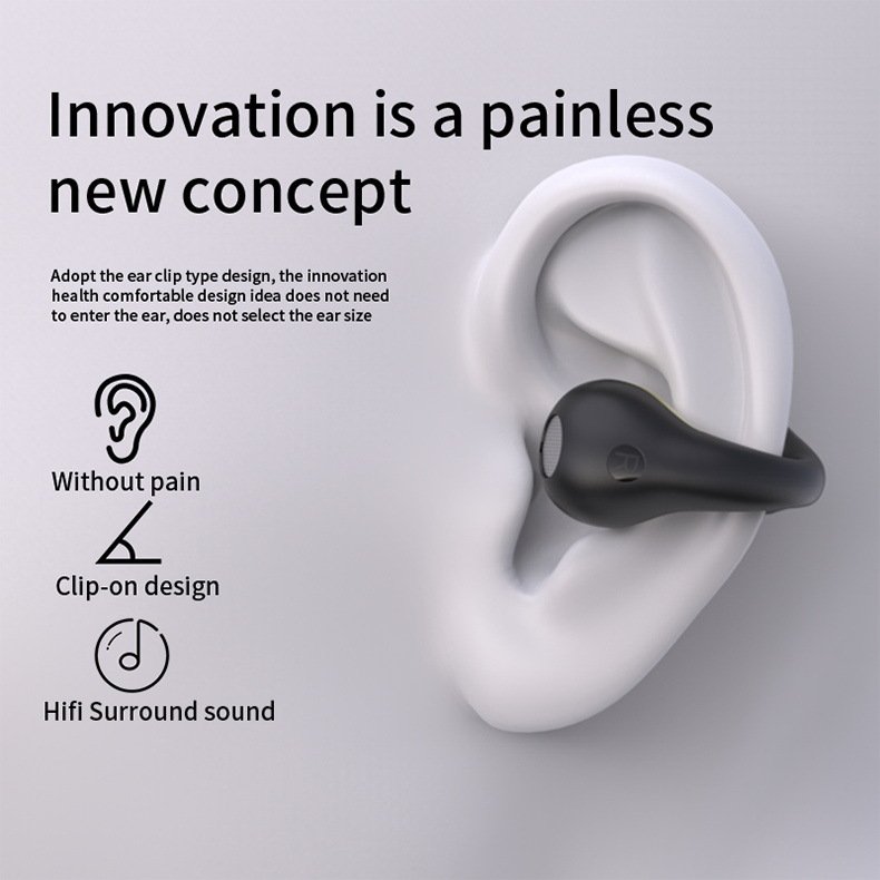 2024 Mobile phone wireless blue-tooth earphone noise canceling high-power over-ear clip-on sports head phones wireless earphone