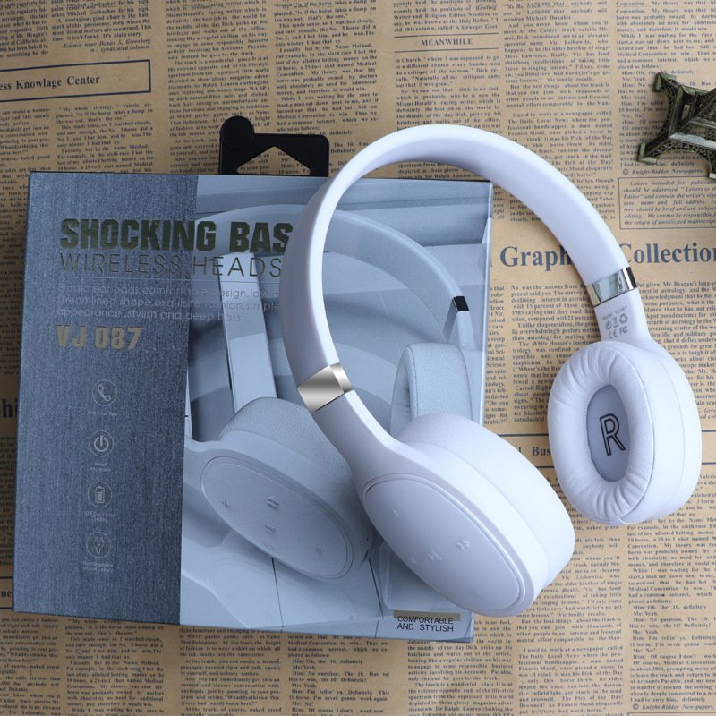 VJ087 Super Bass Over-ear & On-ear Wireless Gaming Headset Earphones Sports Headphones HIFI Casque Audifonos Inalambricos