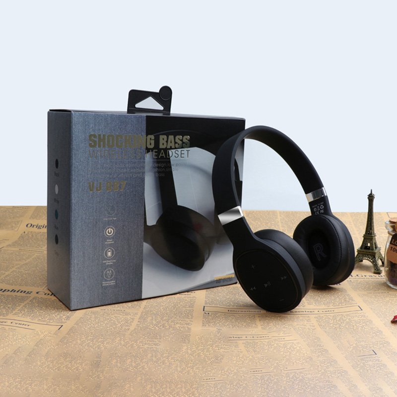 VJ087 Super Bass Over-ear & On-ear Wireless Gaming Headset Earphones Sports Headphones HIFI Casque Audifonos Inalambricos