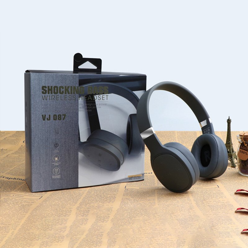 VJ087 Super Bass Over-ear & On-ear Wireless Gaming Headset Earphones Sports Headphones HIFI Casque Audifonos Inalambricos