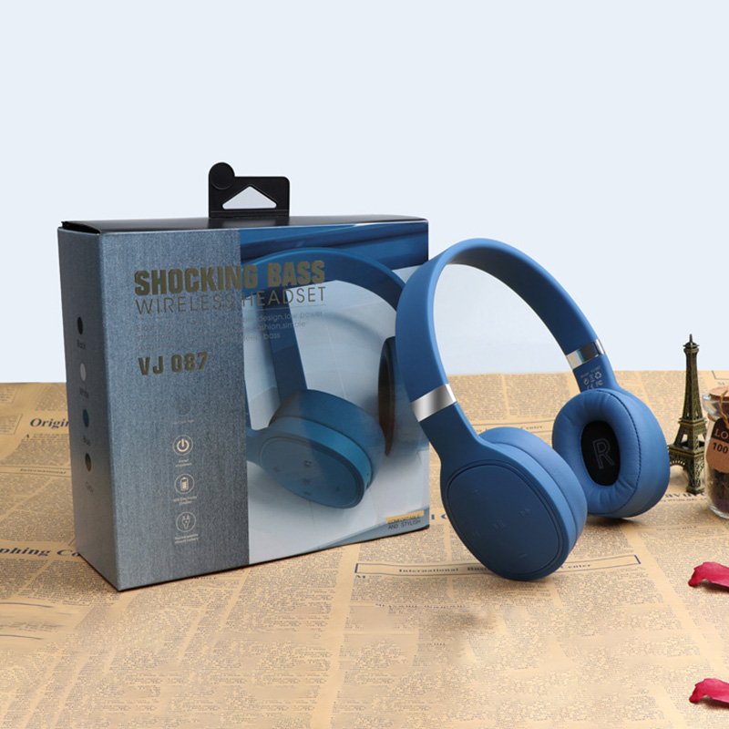VJ087 Super Bass Over-ear & On-ear Wireless Gaming Headset Earphones Sports Headphones HIFI Casque Audifonos Inalambricos