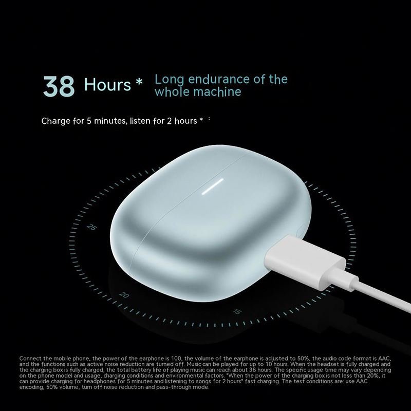 Original Redmi Buds 5 Pro Noise Cancelling BT TWS Earphone 40H Battery Life Call Anti Wind Noise Earbuds