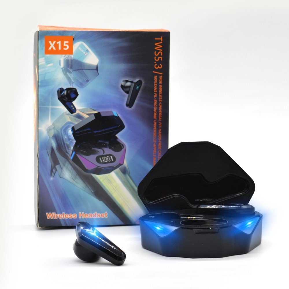 Hot selling Wireless Headphone LED Power Display Mini Earphones Noise Cancellation Headset Earphone