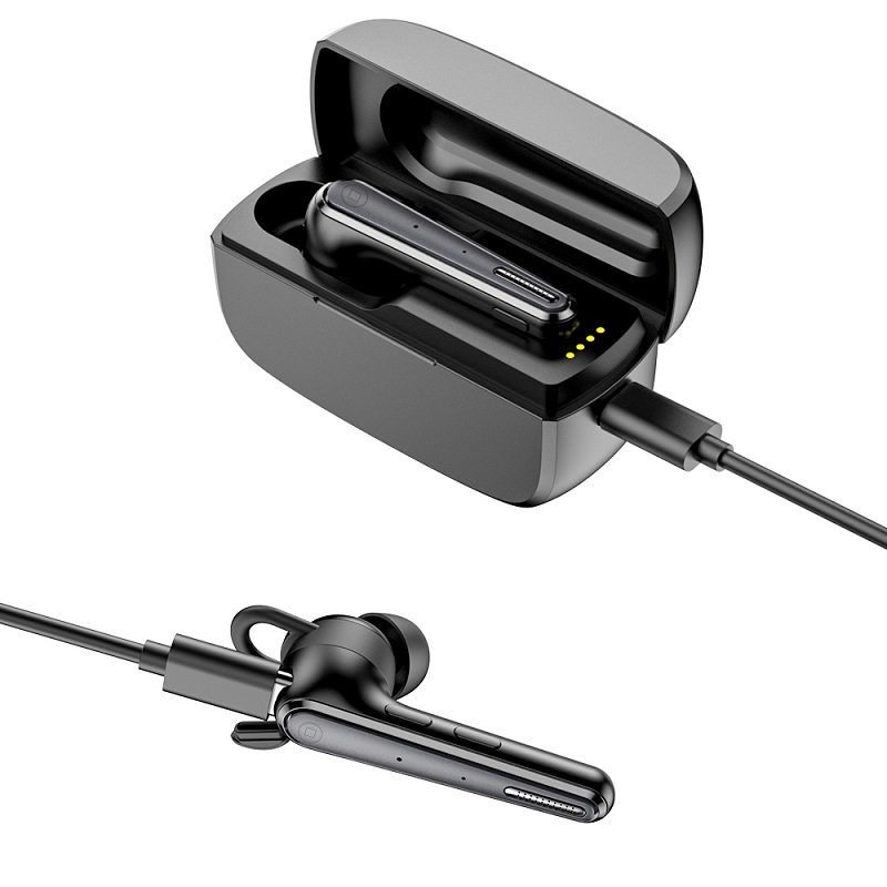 M52 Bluetooth Headset Wireless Bluetooth Earpiece With 500mAh Charging Case 50 Hours Talking Time For IOS Android Cell Phone