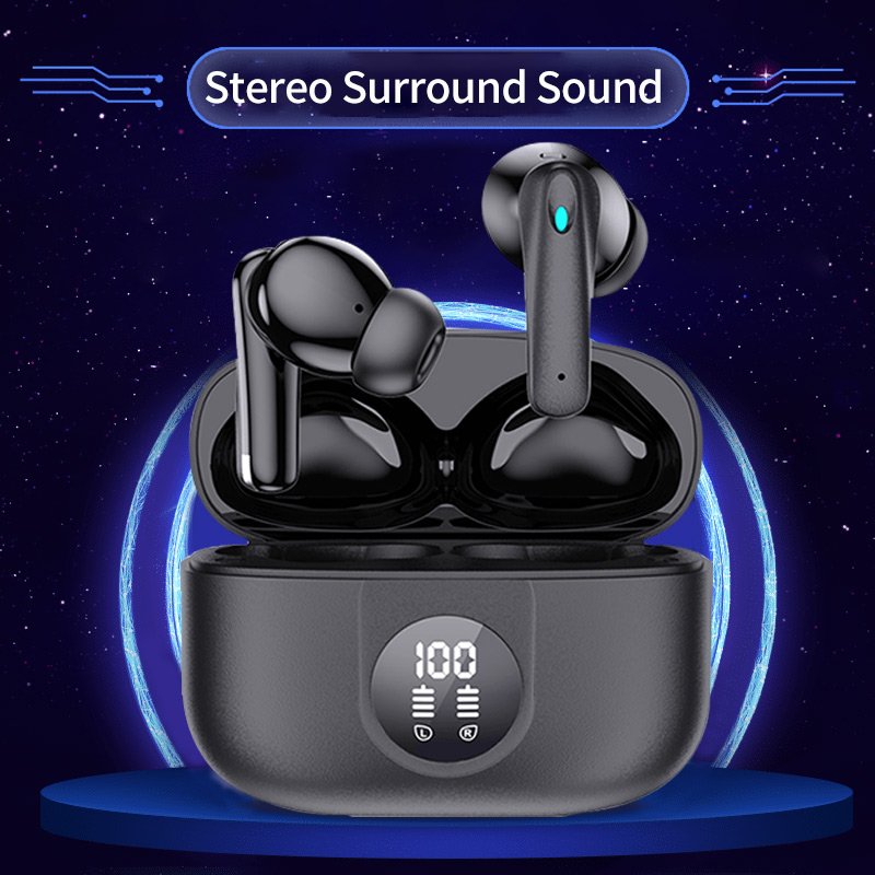 TWS LED Display sport climb Waterproof Ecouteur 5.3 Wireless in-ear Environmental Active noise cancelling earbuds Earphones