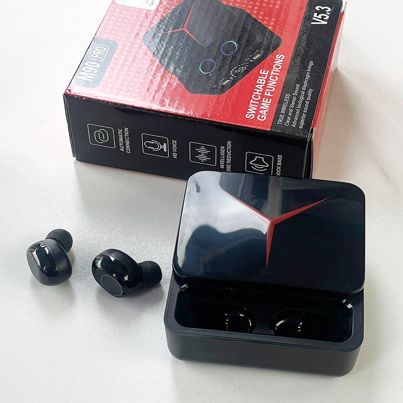 2024 M90 Pro Auriculares M88 Plus TWS Ecouteur Gaming Wireless Earbuds Earphone Headphone with Power Bank 3 In 1 Charging Cable