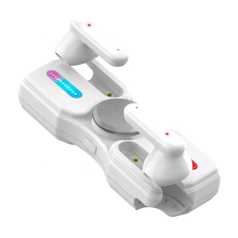 Hot Selling Custom D29 Stereo Mini Cool Light Effect Bluetooth Fingertips Rotating Earphones Earbuds for Sports Cars
