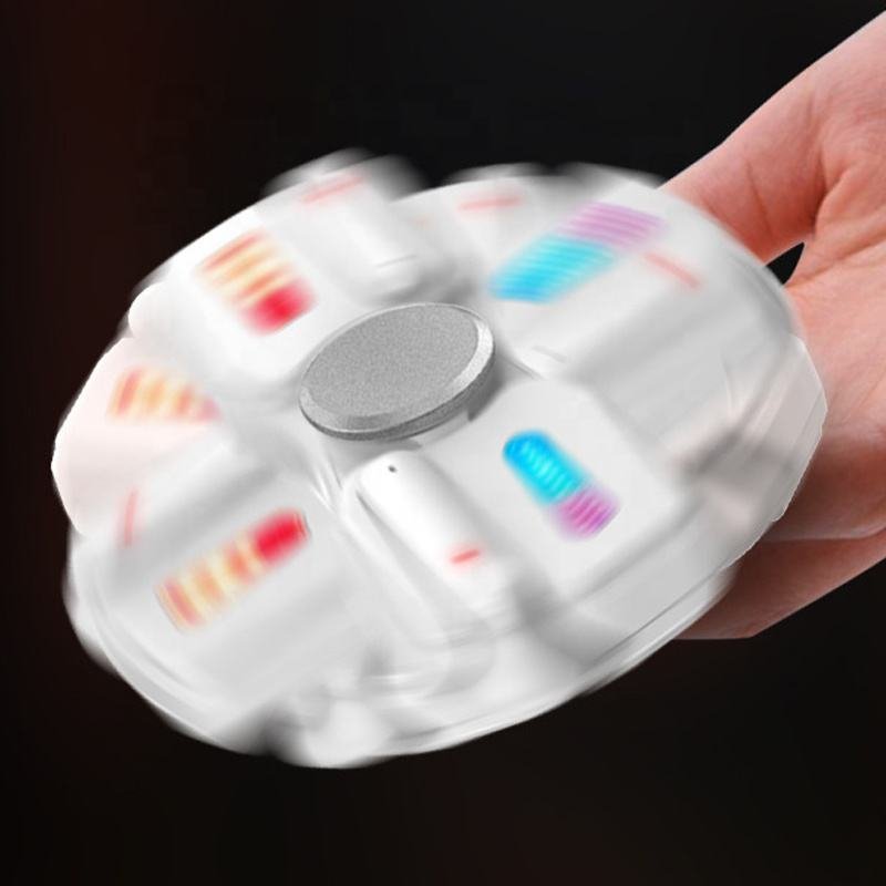 Hot Selling Custom D29 Stereo Mini Cool Light Effect Bluetooth Fingertips Rotating Earphones Earbuds for Sports Cars