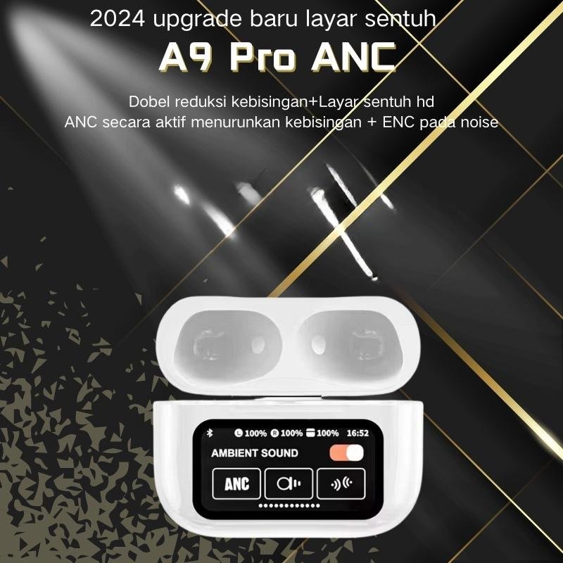 Hot sale In Ear Phones A9pro Touch Screen Wireless Earbuds LED Display ANC Tws Wireless Earphones in-ear Headphones A9 PRO BT