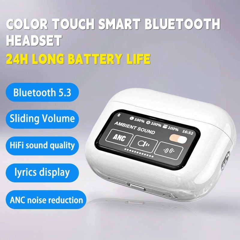 tws earphone smart ear buds in-ear earhooks wireless tws headphone earphones for smart phone M10 Wireless Color LED Touch Screen