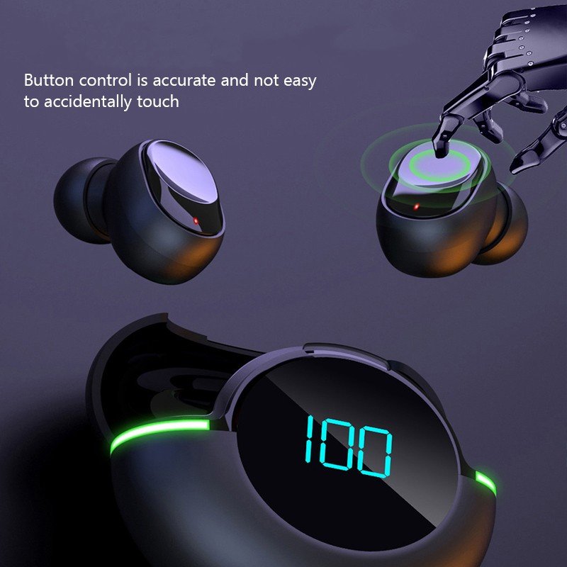 Trending New Sports Handfree Headset for Apple TWS Gaming In-Ear Headphones Music Audifonos LED Hifi Stereo Wireless Earbuds