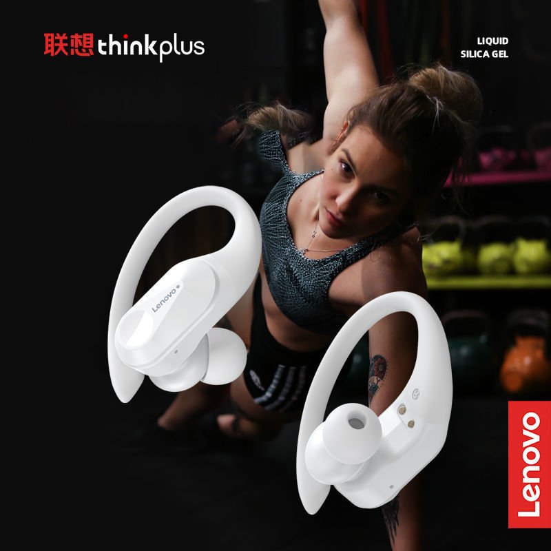 Original LP75 TWS Earbuds Wireless Charging Box 9D Stereo Waterproof Ear hook With Noise Cancelling Earphones