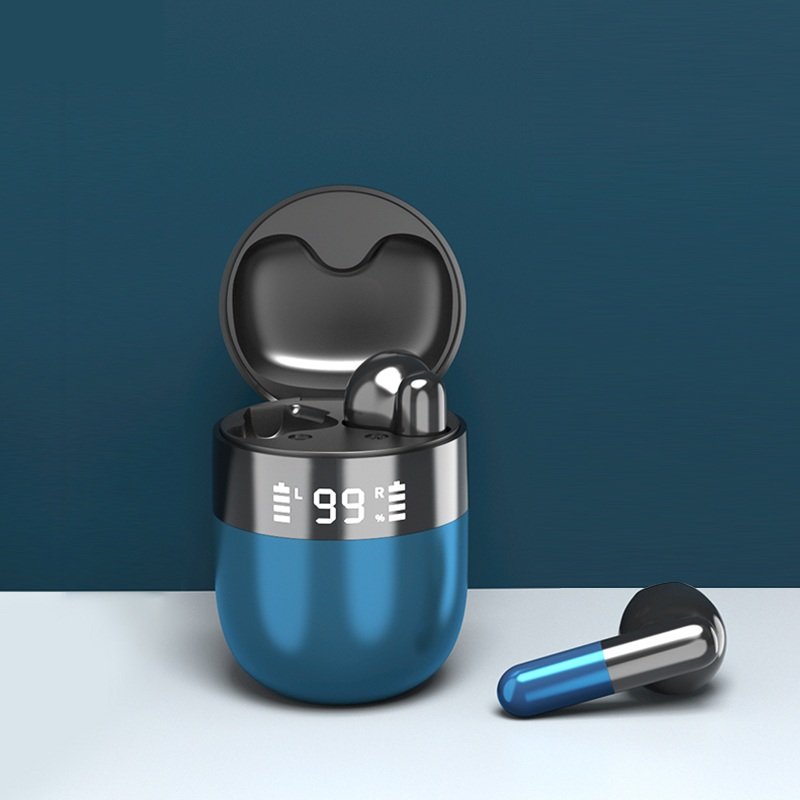 New J28 TWS Earphone Blue tooth 5.0 Fashion Wireless HIFI Earbuds Stereo With Digital Display Microphone Sports Game Headphones