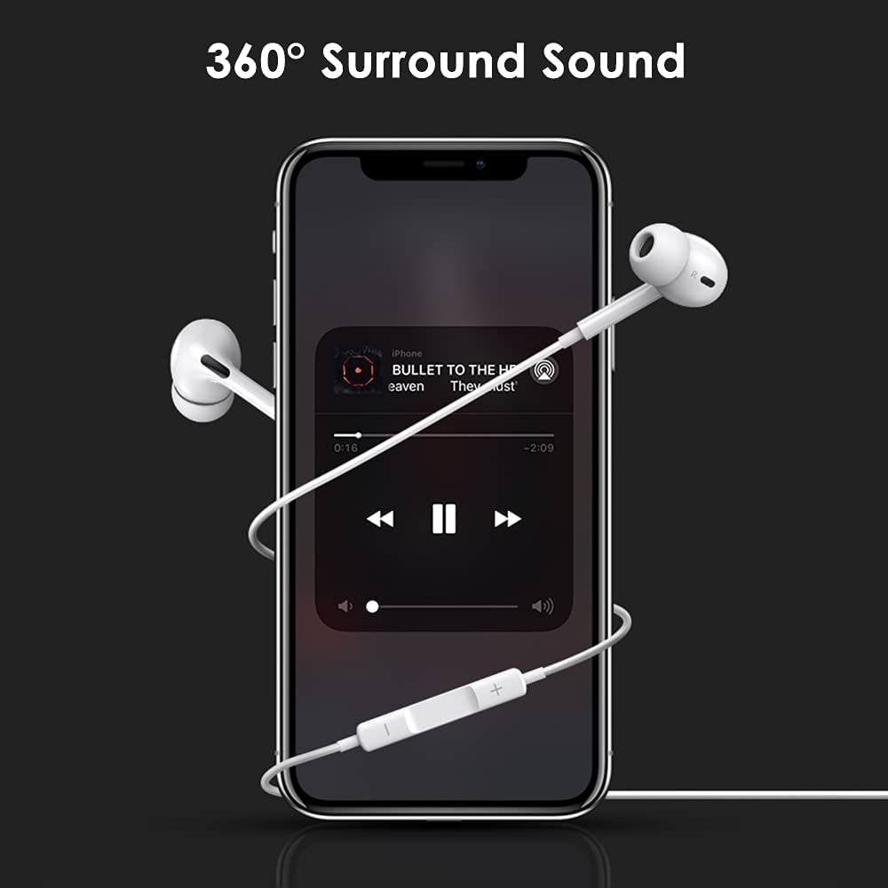 Mobile Phones MFI Smart Gadgets Electronic Products Ear Pods In-ear Noise Cancelling Music Earphones Headphones Headset