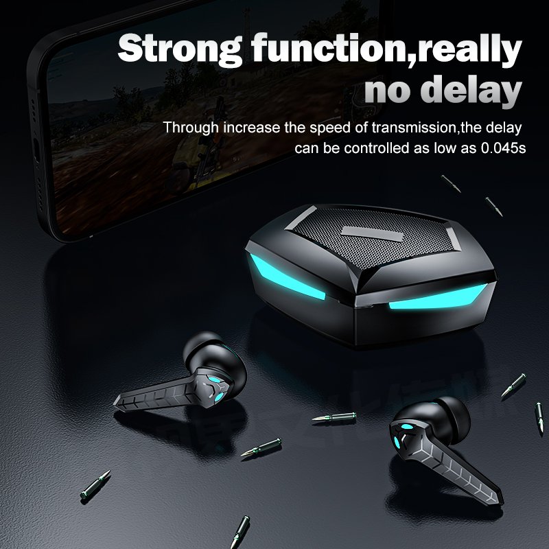 Gaming Earphones Low Latency P36 Gaming Headsets TWS 9D Stereo Wireless Headphones ENC Noise Cancelling Gaming Earbuds with Mic