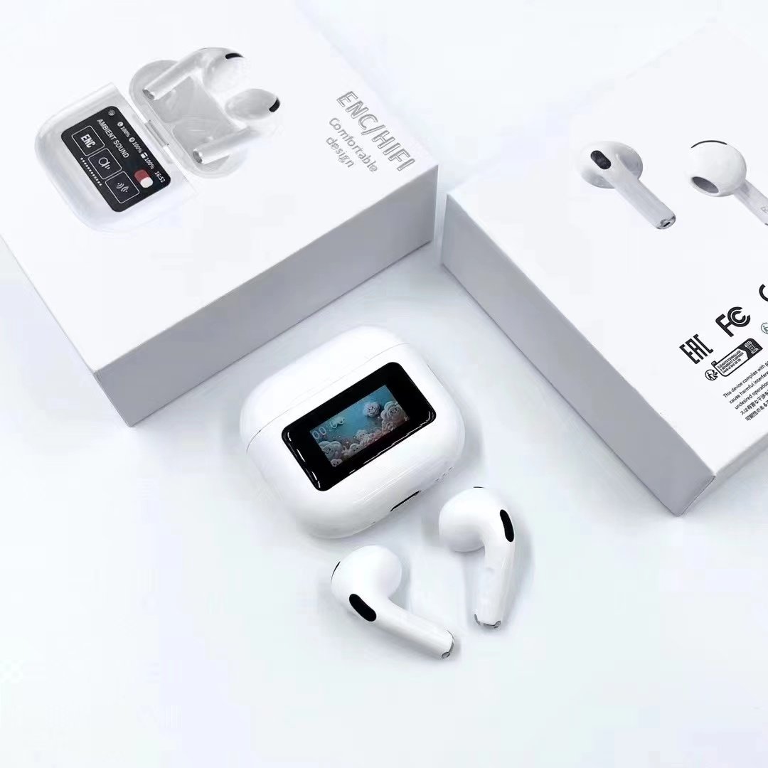 ANC ENC A9 Pro Metallic paint Wireless Earbuds Air A8 A10 A11 A12 A9pro TWS Gaming Pods Pro Earphone With Touch Screen