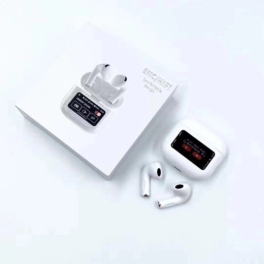 ANC ENC A9 Pro Metallic paint Wireless Earbuds Air A8 A10 A11 A12 A9pro TWS Gaming Pods Pro Earphone With Touch Screen
