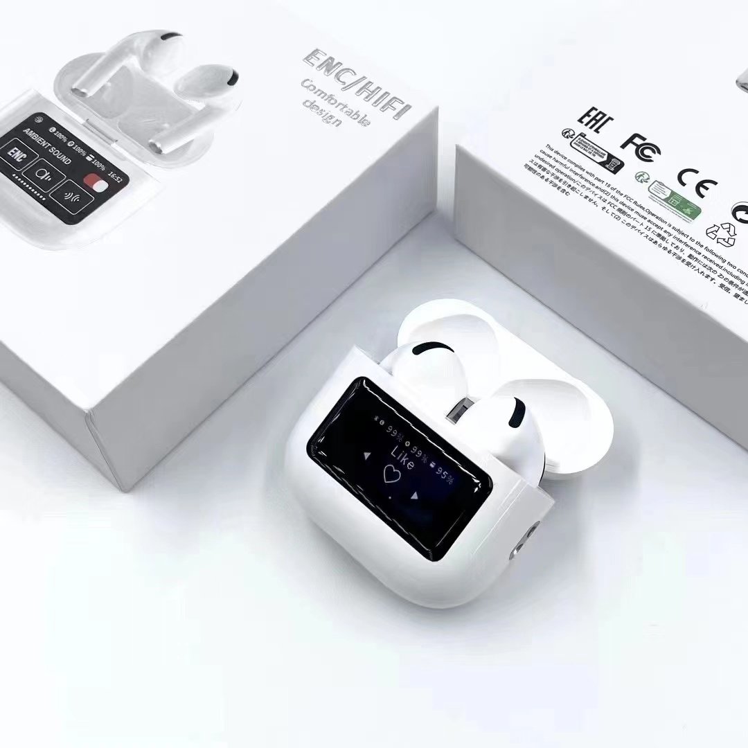 ANC ENC A9 Pro Metallic paint Wireless Earbuds Air A8 A10 A11 A12 A9pro TWS Gaming Pods Pro Earphone With Touch Screen