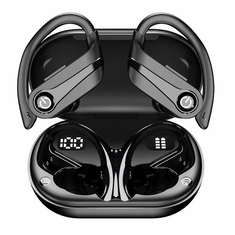 20 hours working time ear hook waterproof headset noise canceling sport headphone TWS stereo earphone wireless earbuds
