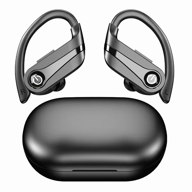 20 hours working time ear hook waterproof headset noise canceling sport headphone TWS stereo earphone wireless earbuds