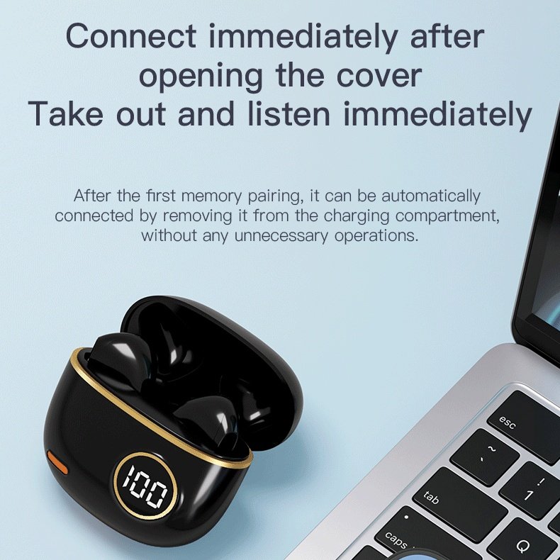 Trending 2024 New Reloj Noise Cancelling Gaming In-ear Headphones for Apple Hifi Stereo TWS Earbuds Business Wireless Earphones