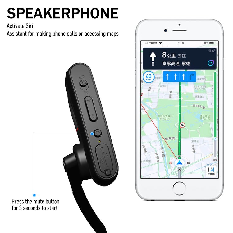 Business Lc-b41 Earphone BT Wireless Earbuds Handsfree Earhook Single Ear Driver Wireless Earphone