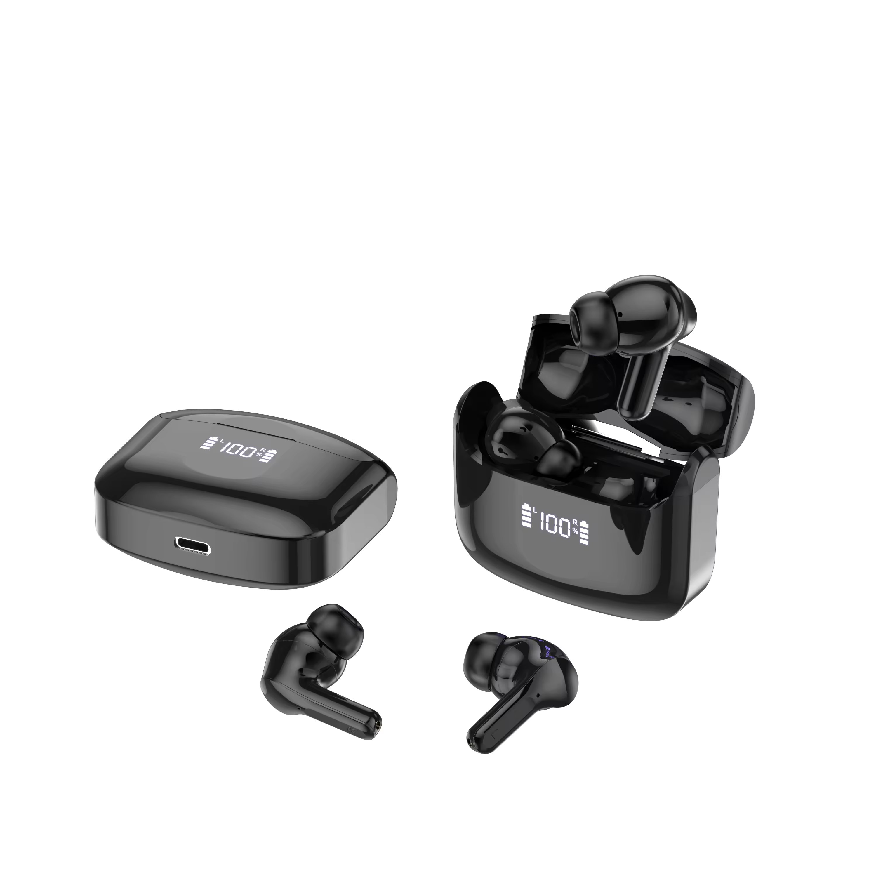 Tws Earphone Blue tooth 5.3 Active noise cancelling wireless Headphone waterproof sport Earbuds Headphone