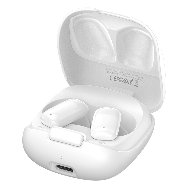 USAMS 2024 Newly Smallest Invisible TWS Earbuds Noise Cancelling Music In-ear bluetooth 5.3 earphones wireless